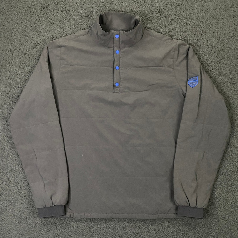 FootJoy Pullover Jacket Men Medium Quilted Snap Golf Calabasas Country Club
